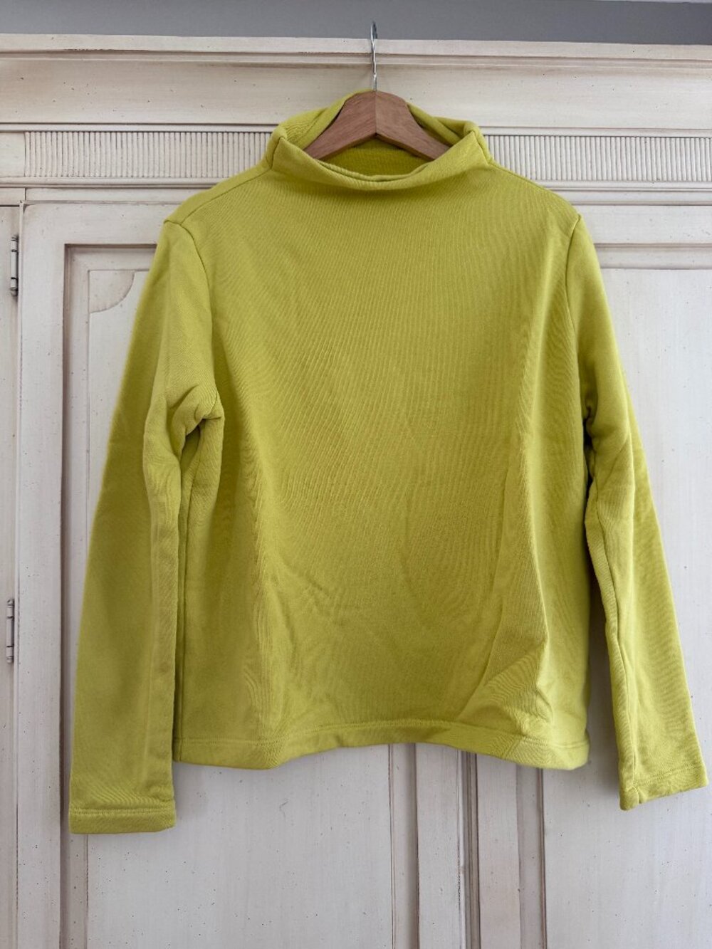 Eileen Fisher French terry mock top
